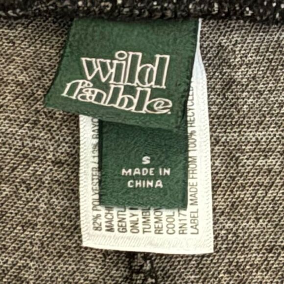 Wild Fable Gray Garnet Chevron Print High Waist Cropped Flared Pants Size Small - Picture 6 of 7